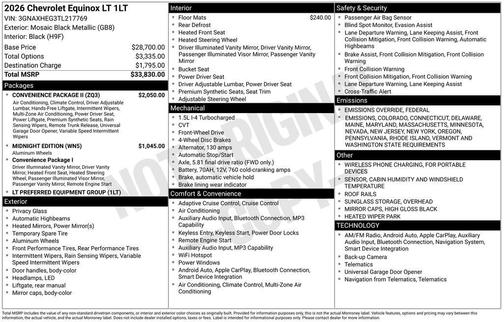 2026 Chevrolet Equinox LT