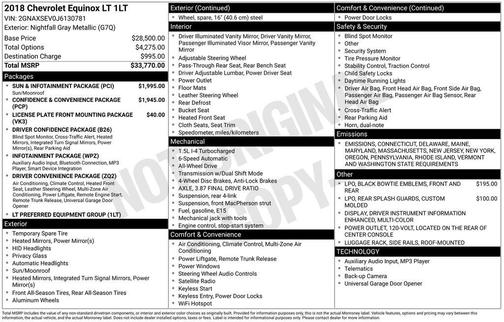 2018 Chevrolet Equinox 1LT