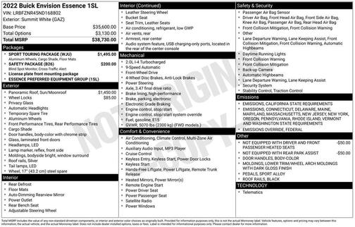2022 Buick Envision Essence