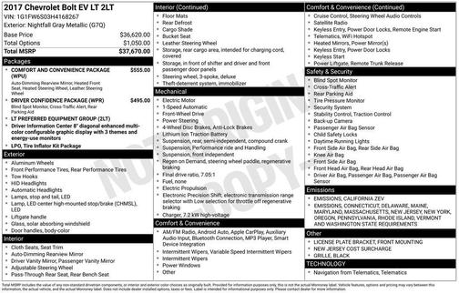 2017 Chevrolet Bolt EV LT