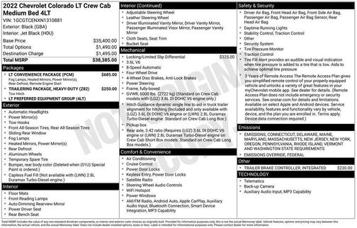 2022 Chevrolet Colorado LT