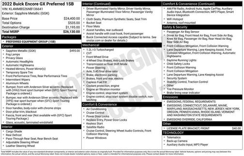 2022 Buick Encore GX Preferred