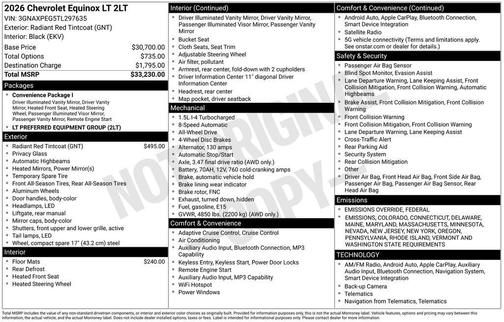 2026 Chevrolet Equinox LT