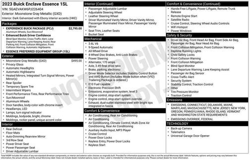 2023 Buick Enclave Essence