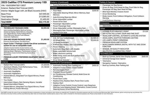 2025 Cadillac CT5 Premium Luxury AWD