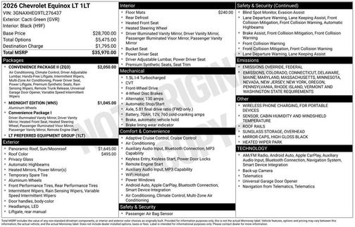 2026 Chevrolet Equinox LT