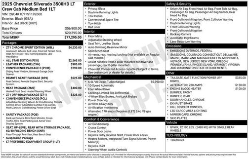 2025 Chevrolet Silverado 3500 LT