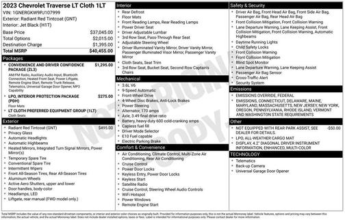 2023 Chevrolet Traverse LT Cloth