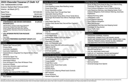 2023 Chevrolet Traverse LT Cloth