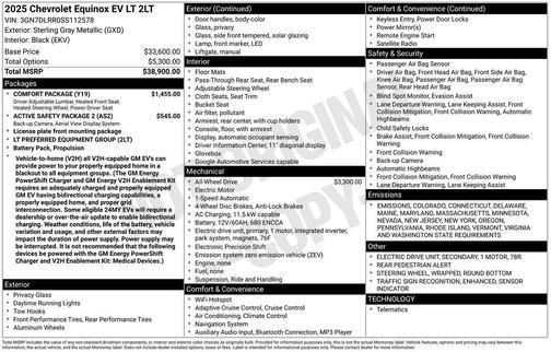 2025 Chevrolet Equinox EV LT