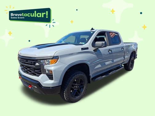 Slate Gray Metallic 2024 Chevrolet Silverado 1500 Custom Trail Boss