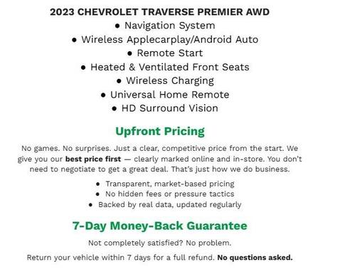 Mosaic Black Metallic 2023 Chevrolet Traverse Premier