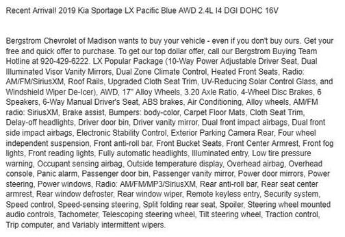 2019 Kia Sportage LX