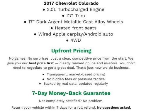 2017 Chevrolet Colorado Z71