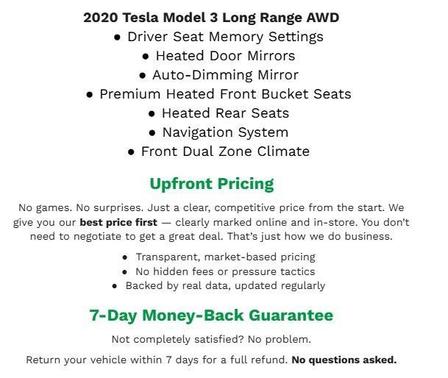 2020 Tesla Model 3 Long Range