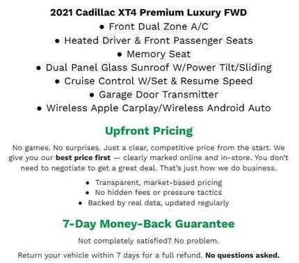 Infrared Tintcoat 2021 Cadillac XT4 Premium Luxury