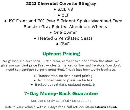 2023 Chevrolet Corvette Stingray w/2LT