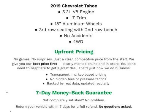 2019 Chevrolet Tahoe LT