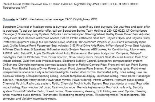2018 Chevrolet Trax LT