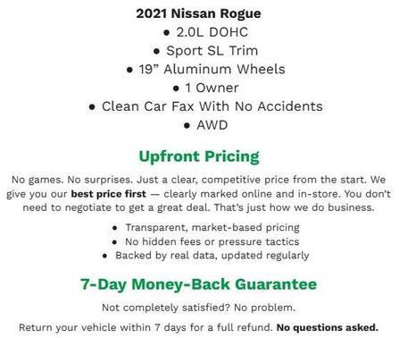 2021 Nissan Rogue Sport SL