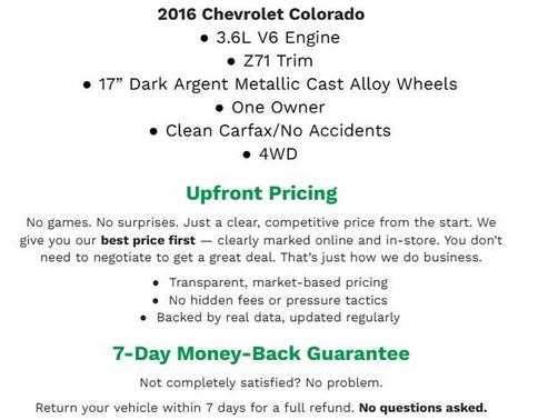 2016 Chevrolet Colorado Z71