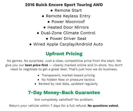 2016 Buick Encore Sport Touring