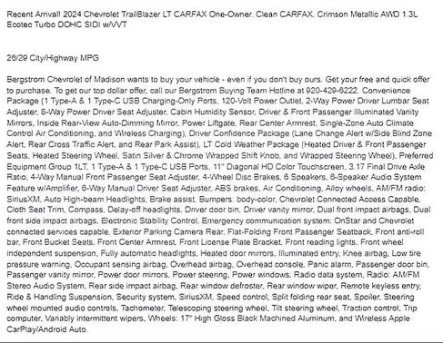 2024 Chevrolet Trailblazer LT