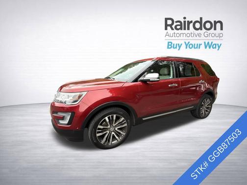 Ruby Red Metallic Tinted Clearcoat 2016 Ford Explorer Platinum