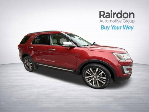 Ruby Red Metallic Tinted Clearcoat 2016 Ford Explorer Platinum