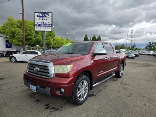 Maroon 2008 Toyota Tundra Limited CrewMax