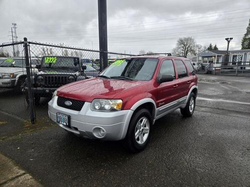 Maroon/Grey 2006 Ford Escape Hybrid Base