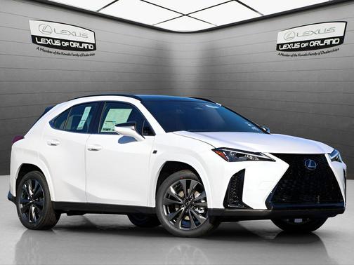 Ultra White w/Obsidian Roof 2026 Lexus UX 300h F SPORT Design