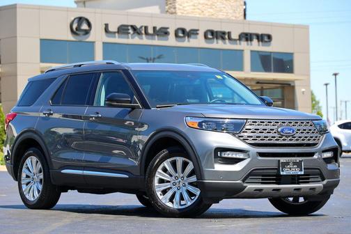 Gray Metallic 2024 Ford Explorer Limited