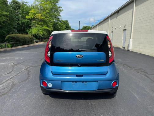 Carribean Blue w/Clear White Roof 2015 Kia Soul EV Base