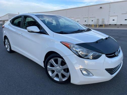 White 2013 Hyundai ELANTRA Limited