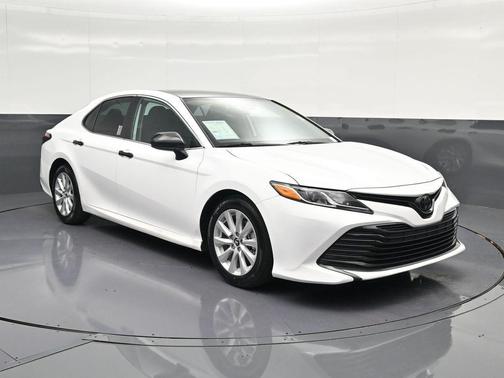 Super White 2019 Toyota Camry LE