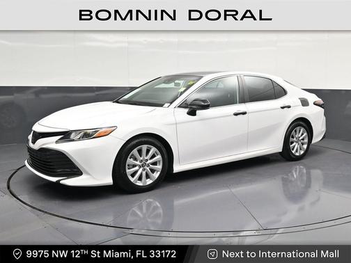 Super White 2019 Toyota Camry LE