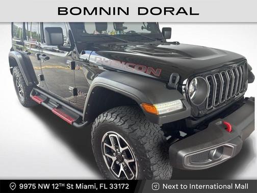 Black Clearcoat 2024 Jeep Wrangler Rubicon