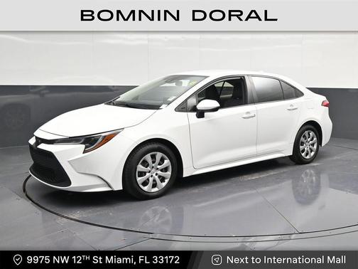 White 2022 Toyota Corolla LE