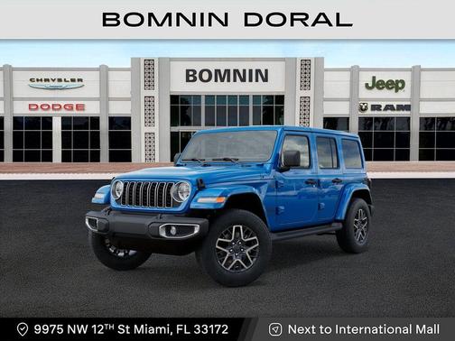 Hydro Blue Pearl 2025 Jeep Wrangler Sahara