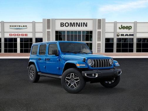 Hydro Blue Pearl 2025 Jeep Wrangler Sahara