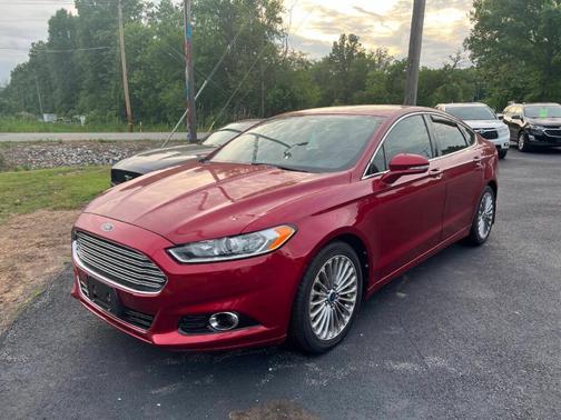 Red 2013 Ford Fusion Titanium