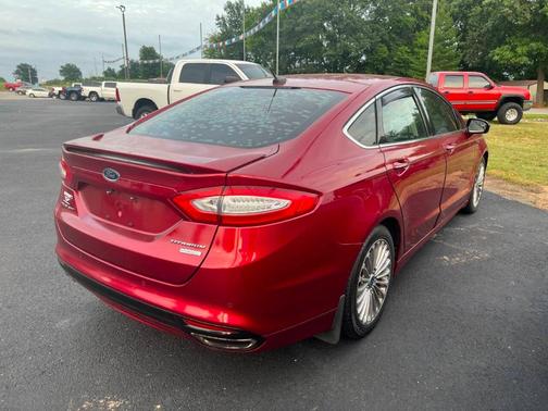 Red 2013 Ford Fusion Titanium