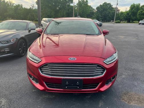 Red 2013 Ford Fusion Titanium