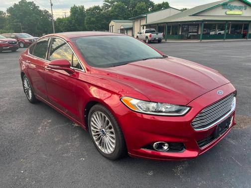 Red 2013 Ford Fusion Titanium