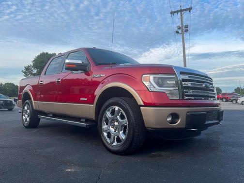 Red 2013 Ford F-150 Lariat
