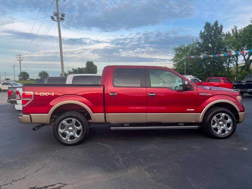 Red 2013 Ford F-150 Lariat