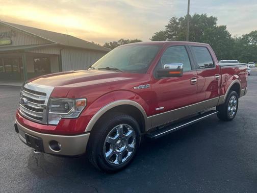 Red 2013 Ford F-150 Lariat