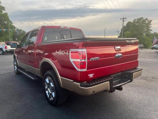 Red 2013 Ford F-150 Lariat