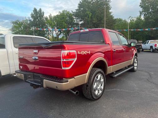 Red 2013 Ford F-150 Lariat